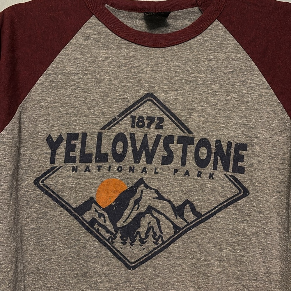 Yellowstone baseball 3/4 sleeve tee - Picture 2 of 3